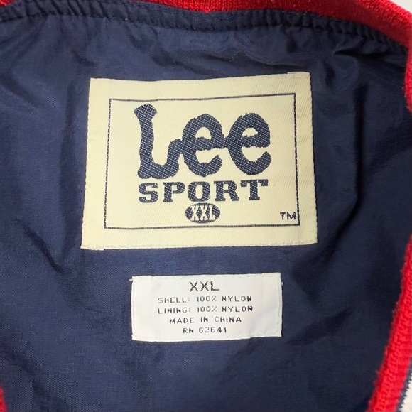 Vtg Lee Denver Broncos Super Bowl Mens Pullover Windbreaker 2XL 90s Blue/Red C4 - Picture 3 of 9